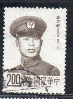 CHINA REPUBLIC CINA TAIWAN FORMOSA 1975 MARTYRS OF THE RESISTANCE CAPTAIN SHA SHIH-CHIUN 2$ USED USATO OBLITERE - Gebraucht