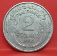 2 Francs Morlon Alu 1950 B - TB - Pièce Monnaie France - Article N°791 - 2 Francs