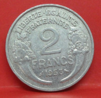 2 Francs Morlon Alu 1958 - TTB - Pièce Monnaie France - Article N°792 - 2 Francs