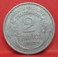 2 Francs Morlon Alu 1959 - TB - Pièce Monnaie France - Article N°793 - 2 Francs