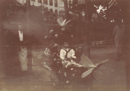 Bagnères De Bigorre * 1909 * Fête D'enfants , Aéroplane * Photo Ancienne 9x6.4cm - Bagneres De Bigorre