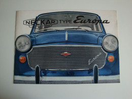 Automobilia Voiture Allemande NECKAR Type Europa NSU ,Heilbronn - Automobilismo