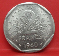 2 Francs Semeuse 1980 - SUP - Pièce Monnaie France - Article N°800 - 2 Francs