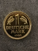 1 DEUTSCHE MARK 1992 A BERLIN PLAQUE OR / ALLEMAGNE GERMANY - 1 Mark