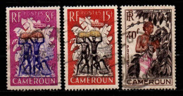 Cameroun - 1954 - Cultures  - N° 297 à 299  - Oblit - Used - Oblitérés