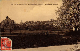 CPA Champagne Vue Generale Prise De L'Avenue De La Gare FRANCE (1309635) - Champagne Sur Oise