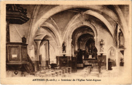 CPA Arthies Interieur De L'Eglise Saint-Aignan FRANCE (1309803) - Arthies
