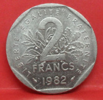 2 Francs Semeuse 1982 - TTB - Pièce Monnaie France - Article N°803 - 2 Francs