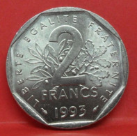 2 Francs Jean Moulin 1993 - SUP - Pièce Monnaie France - Article N°819 - Conmemorativos