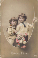 FETES - Bonne Fête - Enfants - Fleurs - Carte Postale Ancienne - Autres & Non Classés