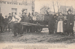 2 Oude Postkaarten Wuestwezel  Wustwezel  "den Herkuul" Wagen Geladen Met 3000kg Kasseien 1905 - Wuustwezel