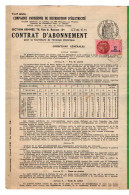 VP22.316 - PARIS 1944 - Cie Parisienne De Distribution D'Electricité - Contrat D'Abonnement - M. HAULEUX - Elektrizität & Gas