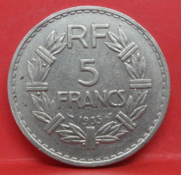 5 Francs Lavrillier 1935 - TTB - Pièce Monnaie France - Article N°829 - 5 Francs