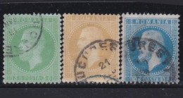 Romania       .    Y&T    .   37/39     .    O     .  Cancelled    .   Hinged - 1858-1880 Moldavia & Principado