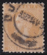 Romania       .    Y&T    .   54    .    O     .  Cancelled    .   Hinged - 1858-1880 Moldavia & Principality