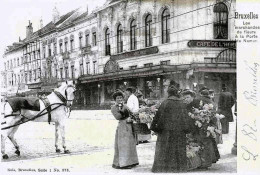 BRUXELLES « Les Marchandes De Fleurs à La Porte De Namur » Nels Série 1 N° 373 (1910) - Markten