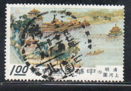 CHINA REPUBLIC CINA TAIWAN FORMOSA 1968 VIEW OF CITY IN CATHAY VIEWS 1$ USED USATO OBLITERE' - Usados