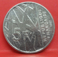 5 Francs Pierre Mendès 1992 - SUP - Pièce Monnaie France - Article N°869 - Conmemorativos