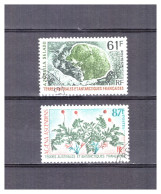 T.A.A.F.   N ° 52 / 53  . 2   VALEURS  FLORE    OBLITEREES       .  SUPERBE . - Used Stamps