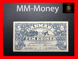 DENMARK  5 Kroner  1942   P. 30   Vf + \ XF - Dinamarca