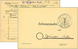 Bund Zeitungssache Mitteilung An Das Postamt Sonderstempel Salzgitter-Bad -16-7339 - Salzgitter