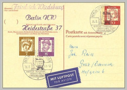 Berlin Ganzsache Mi.P55F Zfr. -16-6087 - Postcards - Used