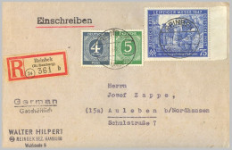 Alliierte Zone Mischfrankatur E-Brief-16-4577 - Lettres & Documents