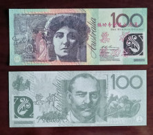 China BOC Bank (bank Of China) Training/test Banknote,AUSTRALIA B-2 Series 100 Dollars Note Specimen Overprint - Ficticios & Especimenes