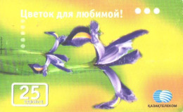 Kazakhstan:Kazastan:Used Phonecard, Kazaktelekom, 25 Units, Flower - Kazachstan