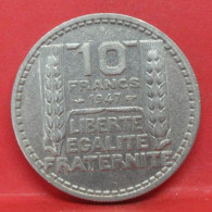 10 Francs Turin 1947 Grosse Tête - TTB - Pièce Monnaie France - Article N°880 - 10 Francs