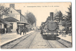 CPA 38 Beaurepaire La Gare Et Le Train  - Beaurepaire