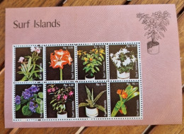 SURF ISLANDS Fleurs, Fleur,  Feuillet 8 Valeurs. Emis En 1980  Neuf Sans Charnière. MNH (2) - Autres