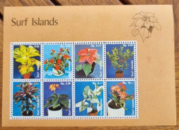 SURF ISLANDS Fleurs, Fleur,  Feuillet 8 Valeurs. Emis En 1980  Neuf Sans Charnière. MNH (3) - Otros