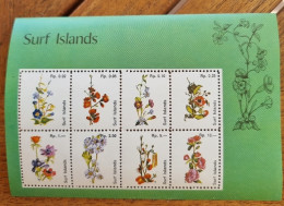 SURF ISLANDS Fleurs, Fleur,  Feuillet 8 Valeurs. Emis En 1980  Neuf Sans Charnière. MNH (4) - Sonstige