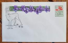 ROUMANIE Fleurs, Fleur, Violette, Cerf, Entier Postal  Emis En 1964 Neuf  - Autres