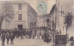 Cpa - 38 - Chatonnay -animée- Place De L'eglise , Grande Rue - Hotel -edi A.B & Co - Châtonnay