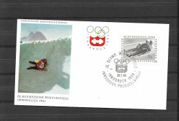 Olympische Spelen 1964 , Oostenrijk - F.D.C - Winter 1964: Innsbruck