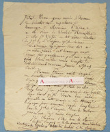 ● L.A.S XIXè Charles MALO Littérateur (1790-1871) Lettre Autographe - Schrijvers