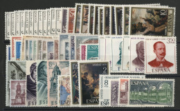 ESPAGNE ANNEE COMPLETE 1970 Cote 20,30 € Neufs ** (MNH) Edifil N° 1949 à 2007 Y &T N° 1606 à 1668 - Annate Complete