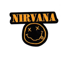 NIRVANA PATCH ECUSSON Patch Thermocollant Nom + Smile - Objets Dérivés