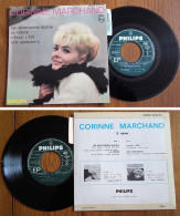 RARE French EP 45t RPM BIEM (7") CORINNE MARCHAND «Les Montagnes Bleues» (+ BOF OST «La Vérité», Lang, 1965) - Música De Peliculas