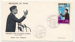 TCHAD => Env FDC - 100F Président John F. Kennedy - 23 Nov 1964 - Fort-Lamy - Chad (1960-...)