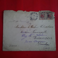 LETTRE DAKAR POUR PARIS OU BESANCON 1913 - Cartas & Documentos