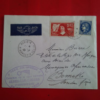 LETTRE PARIS POUR BAMAKO OUVERTURE DE LA LIGNE AERIENNE ALGER GAO BAMAKO 1938 - Cartas & Documentos