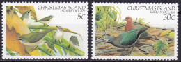 Iles Christmas YT 171-172 Mi 158-161 Année 1983 (MNH **) Animaux - Oiseaux - Christmas Island