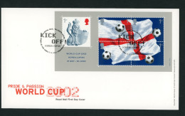 Großbritannien Block 14 FDC Fußball - 2001-2010 Em. Décimales