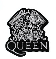 QUEEN PATCH ECUSSON Patch Thermocollant SIGLE BLANC - Objets Dérivés