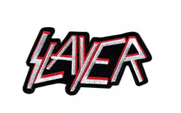 SLAYER PATCH ECUSSON Patch Thermocollant Nom Blanc Et Rouge - Objets Dérivés