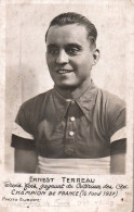 Cyclisme - Carte Photo - Ernest TERREAU - Champion De France - Pub Publicité HUTCHINSON - Vélo Tour De France - Radsport