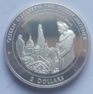 2 Dollares 1997 Niue (Queen Mother) Silver Proof - Niue